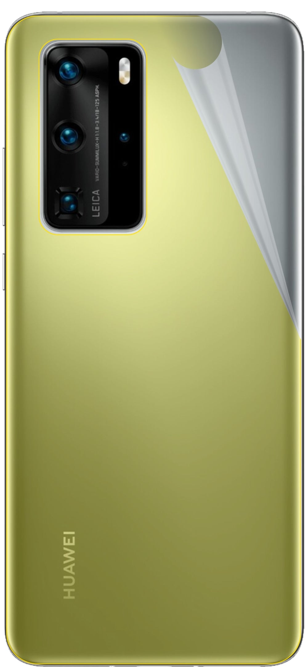 dipos Displayschutz für Huawei P40 Pro Rückseite, transparente Oberfläche, geringe Dicke und perfekte Passform