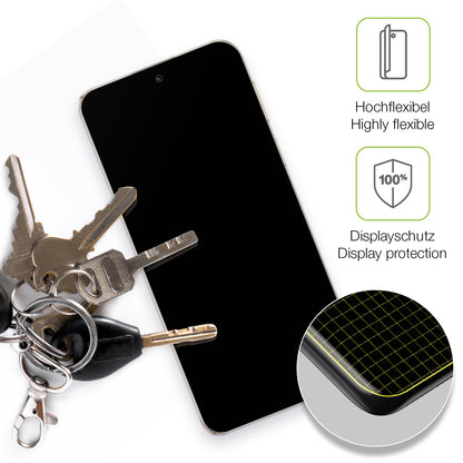 dipos Displayschutz für Huawei Pura 70, transparente Oberfläche, perfekte Passform auch für die Rundungen