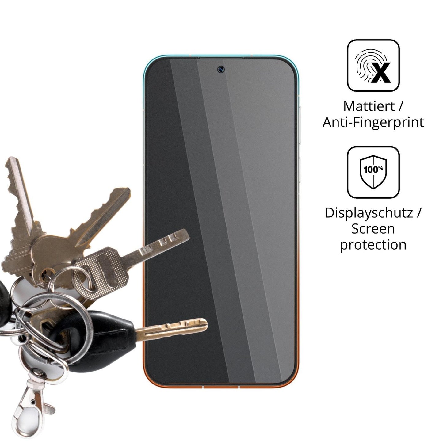 dipos Displayschutz für Huawei Pura 90s Pro Max, mattierte Oberfläche, Blickschutzfilter und perfekter Passform