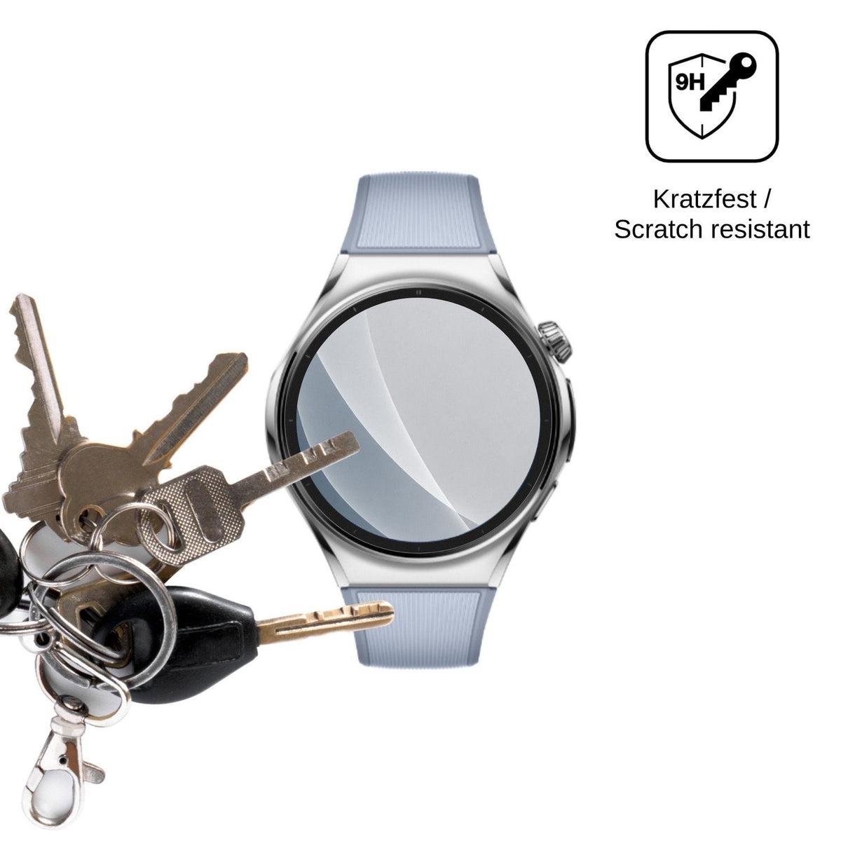 2x 9H Schutzfolie matt für Huawei Watch 6 46 mm Panzerfolie