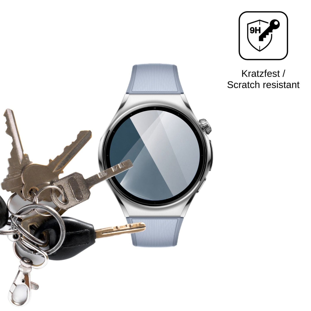 2x 9H Schutzfolie für Huawei Watch 6 46 mm Panzerfolie
