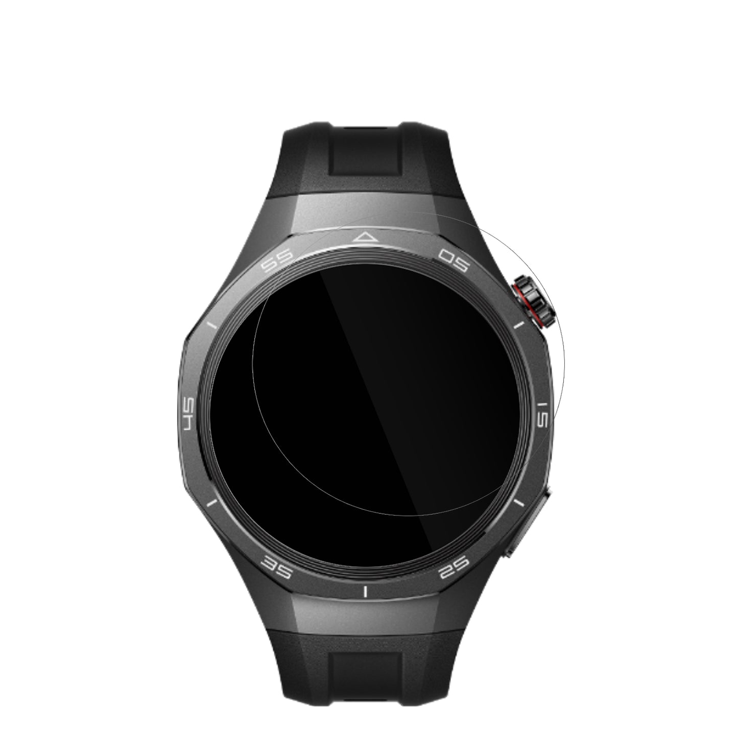 dipos Displayschutz für Huawei Watch GT5 41mm, transparente Oberfläche, geringe Dicke und perfekte Passform