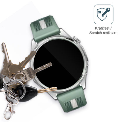 dipos Displayschutz für Huawei Watch GT6 46mm, transparente Oberfläche, perfekte Passform auch für die Rundungen