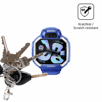 dipos Displayschutz für Huawei Watch Kids X1, transparente Oberfläche, perfekte Passform auch für die Rundungen