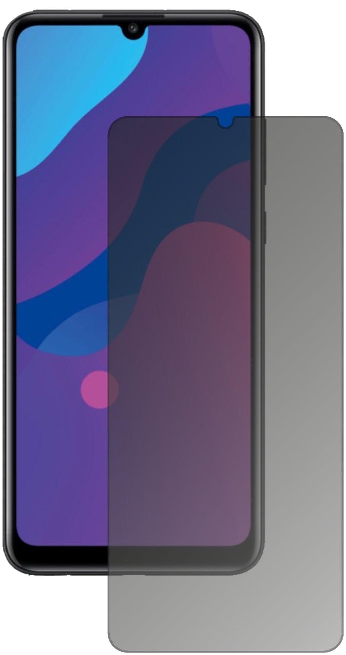 HonorPlay 9A mit aufgebrachtem dipos Displayschutz, der seitliche Einblicke blockiert