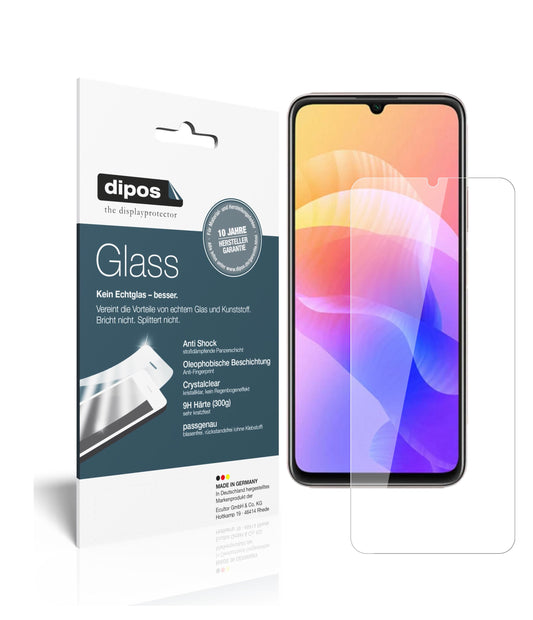 Klare Displayschutzfolie von dipos passend für Huawei Enjoy 20 5G, 9H kratzfest und blasenfrei montiert