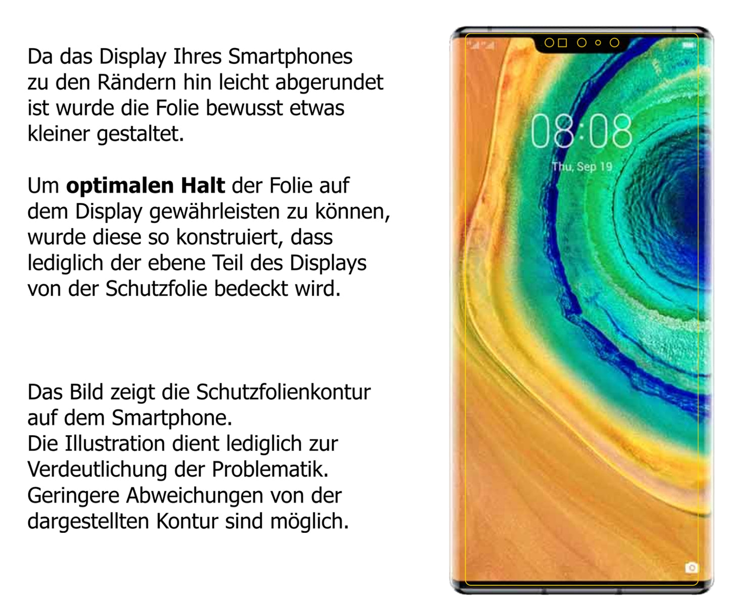 6x Schutzfolie matt für Huawei Mate 30 Pro Display-Schutzfolie