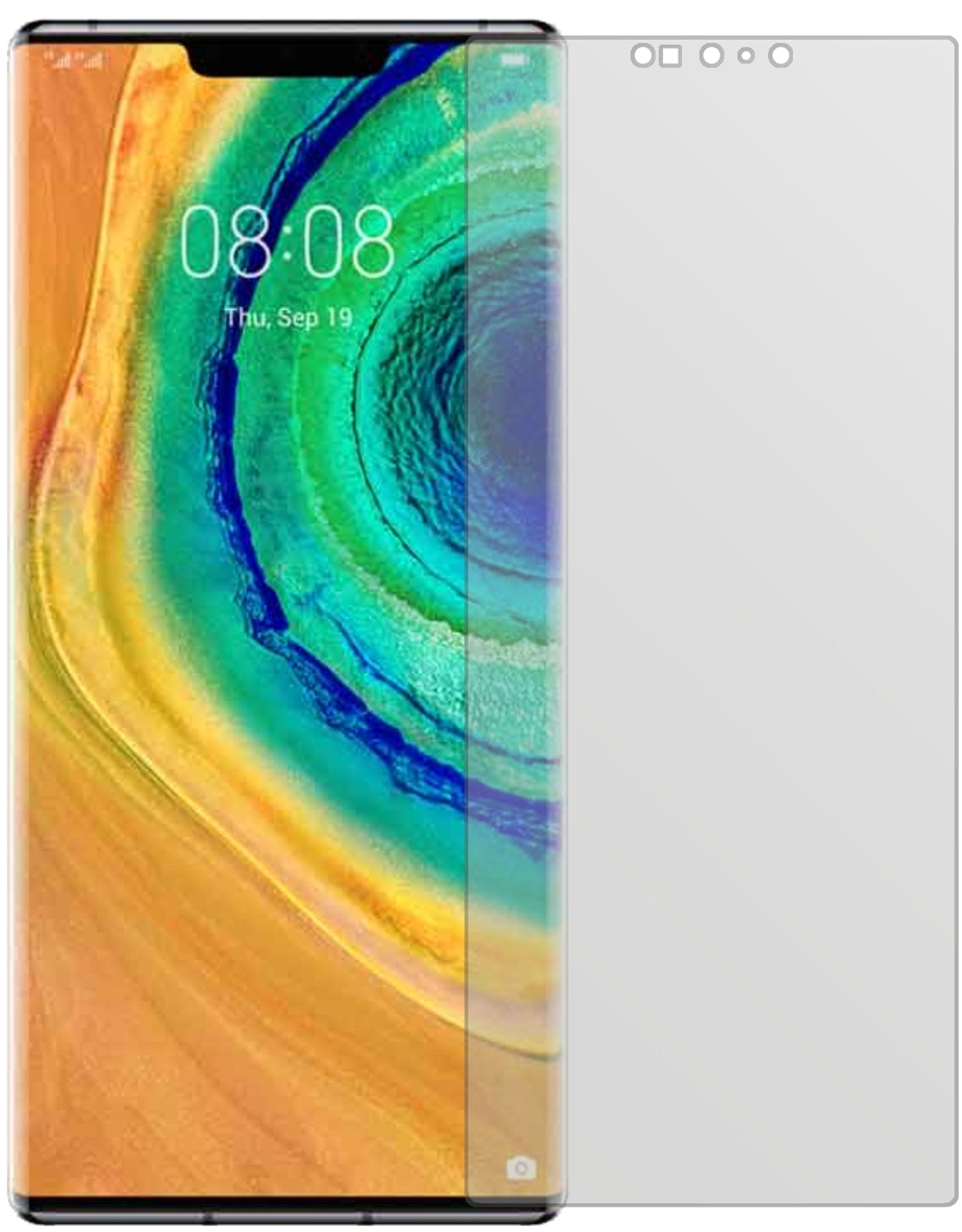 6x Schutzfolie matt für Huawei Mate 30 Pro Display-Schutzfolie