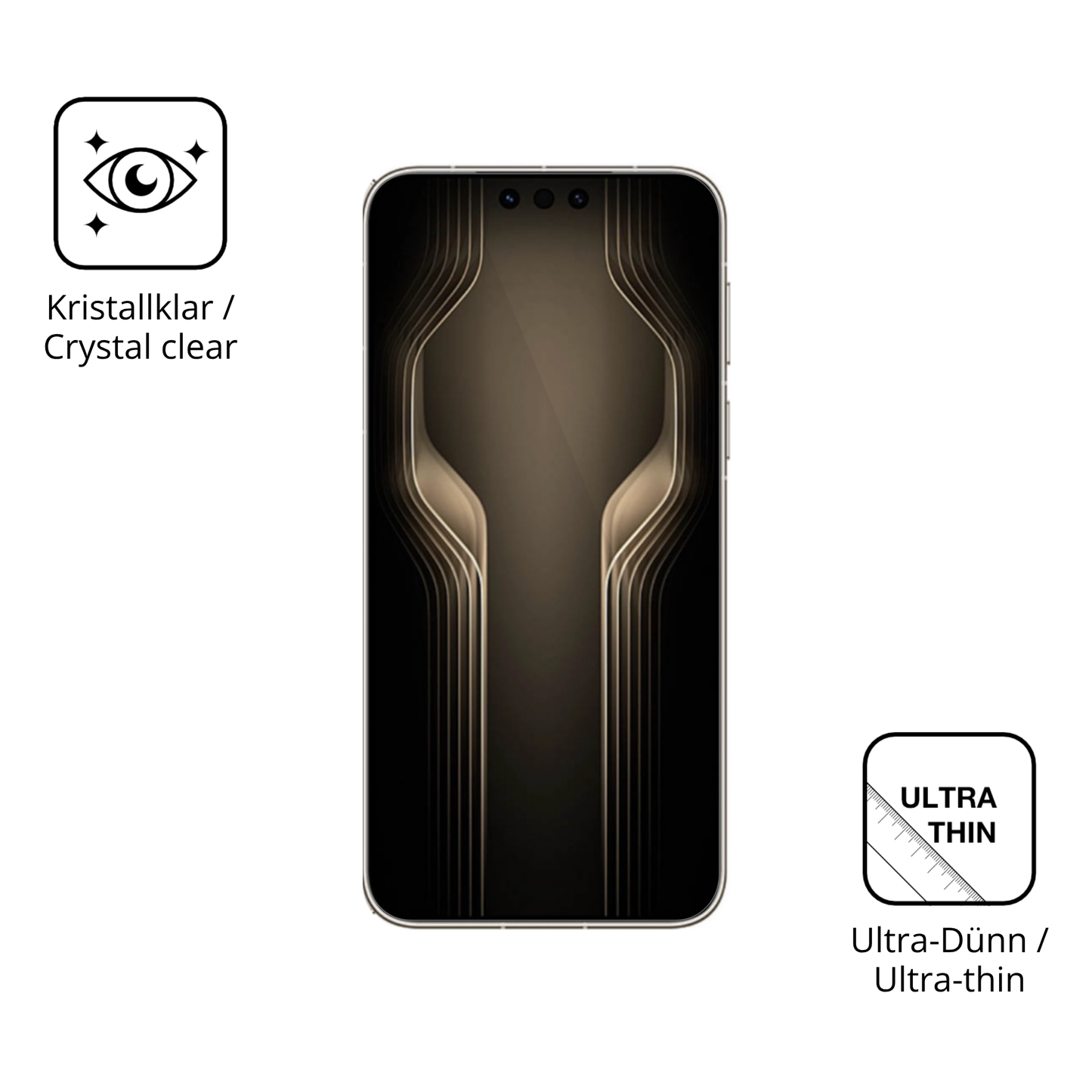 Dünne und klare Folie passend zugeschnitten für huaweimate 80