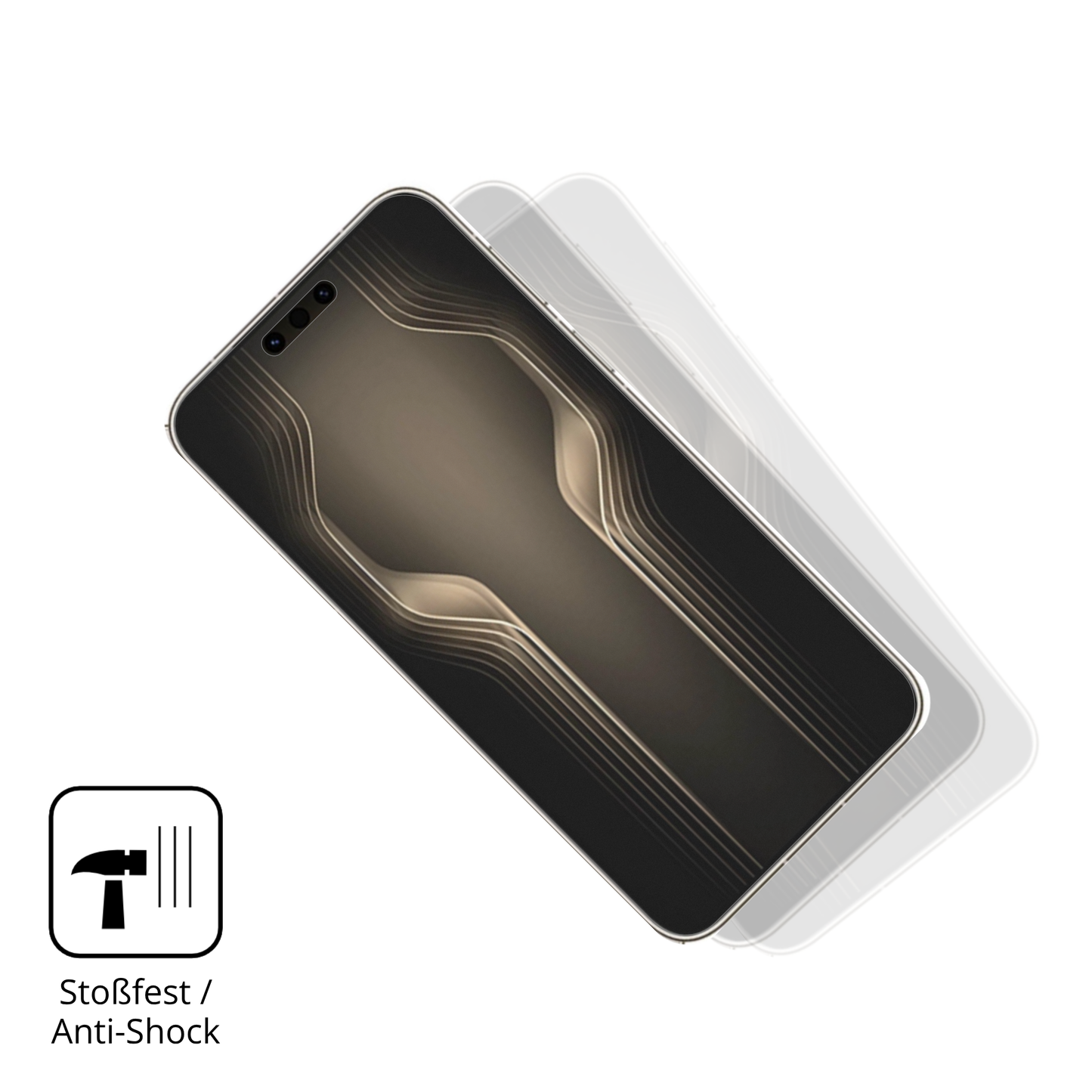 Schutz gegen Kratzer auf dem huaweimate 80 rs Glas durch Schlüssel, Stöße gegen die Tischkante oder Stürze