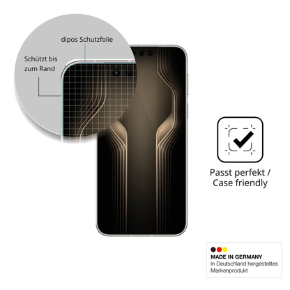 Besonders flexibler Displayschutz mit Anti-Shock-Schicht im Materialmix