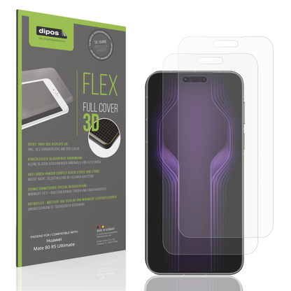 Matte Displayschutzfolie von dipos passend für Huawei Mate 80 RS Ultimate, 100% Displayabdeckung und blasenfreie Montage