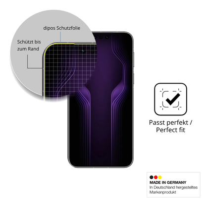 Schutzfolie mit optimaler Passform, zur Verwendung mit Hüllen geeignet