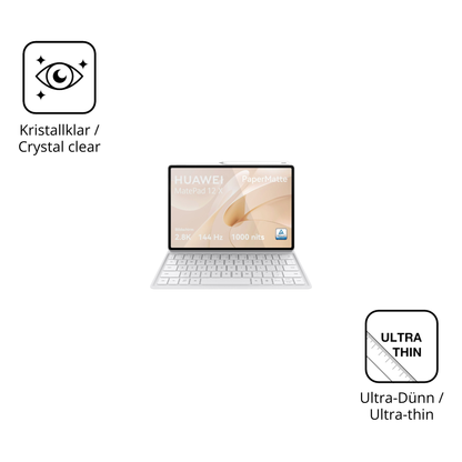 Dünne und klare Folie passend zugeschnitten für huaweimatepad 12x 2025