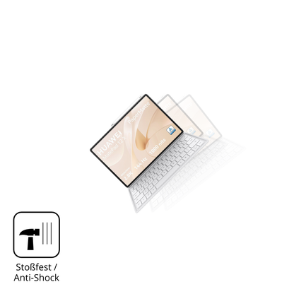 Schutz gegen Kratzer auf dem huaweimatepad 12x 2025 Glas durch Schlüssel, Stöße gegen die Tischkante oder Stürze