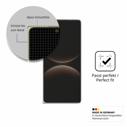 Schutz gegen Kratzer auf dem Huawei Mate X7 Aussenseite Glas durch Schlüssel, Stöße gegen die Tischkante oder Stürze