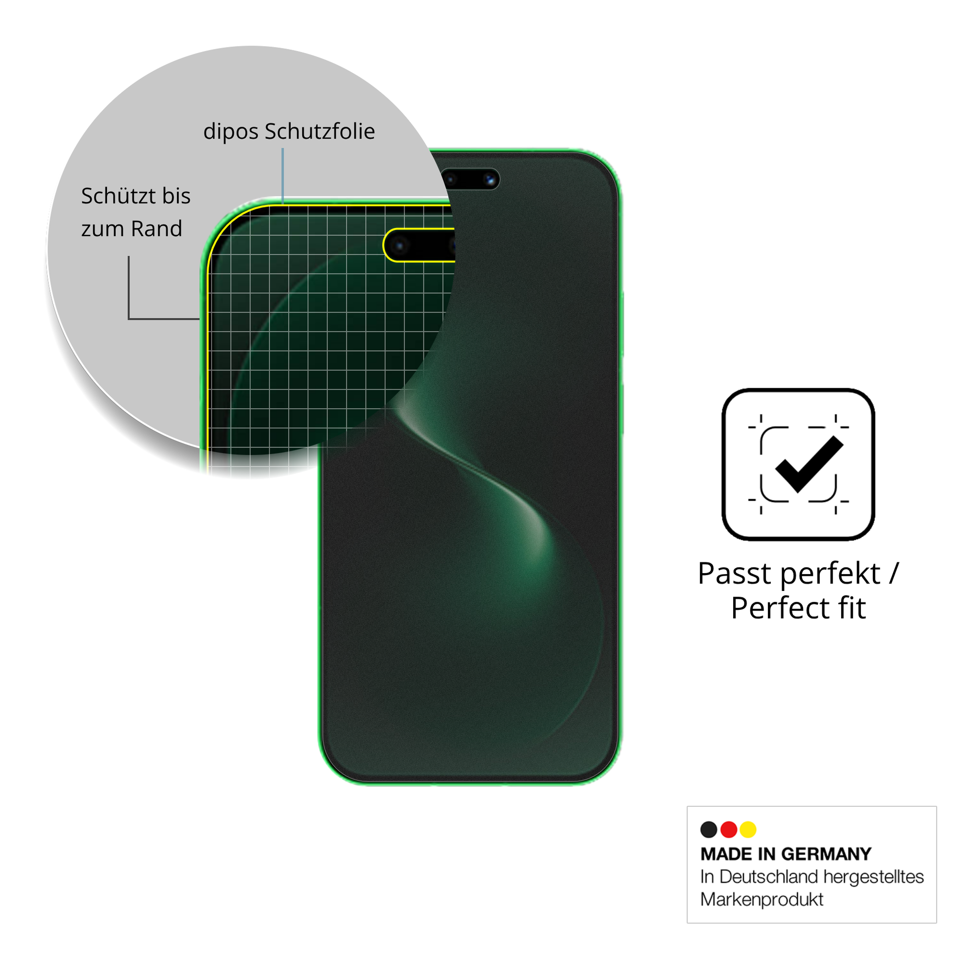Schutz gegen Kratzer auf dem Huawei Nova 15 Ultra Glas durch Schlüssel, Stöße gegen die Tischkante oder Stürze