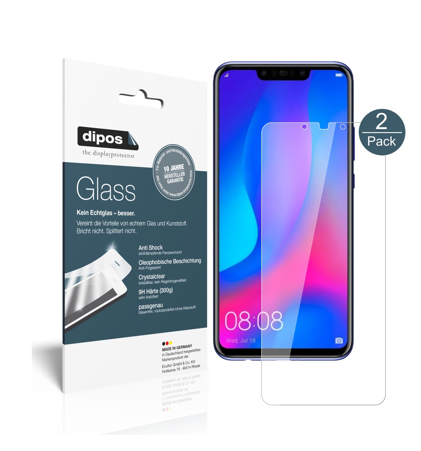 Perfekte Passform und ultimative Qualität: Unser 9H Panzerglas bietet Schutz für Huawei-Nova 3i