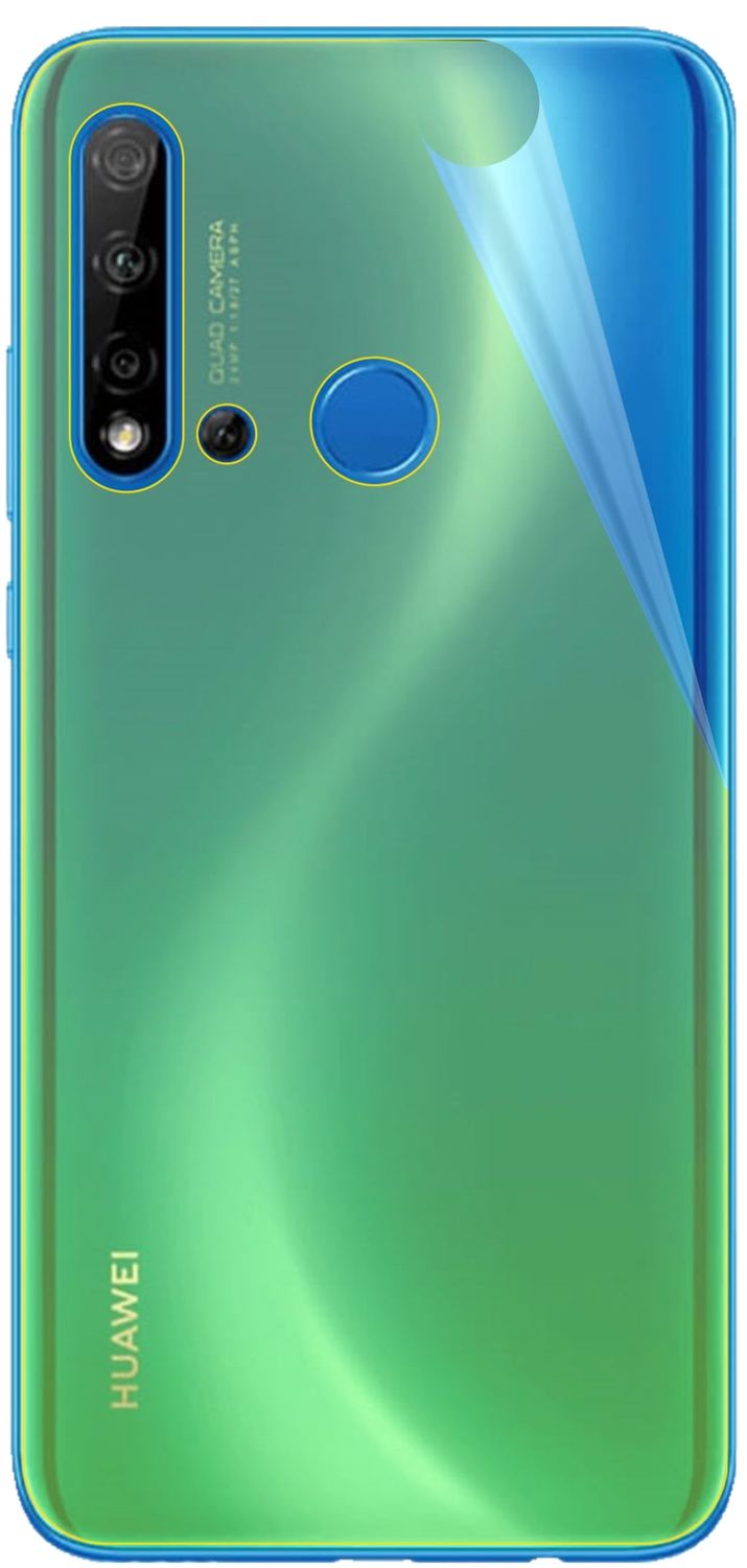 3x 3D Full Cover Schutzfolie für Huawei nova 5i Rückseite