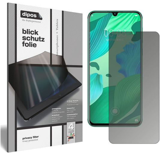 Blickschutzfolie von dipos passend für Huawei nova 5 Pro, präziser Zuschnitt und blasenfrei montiert