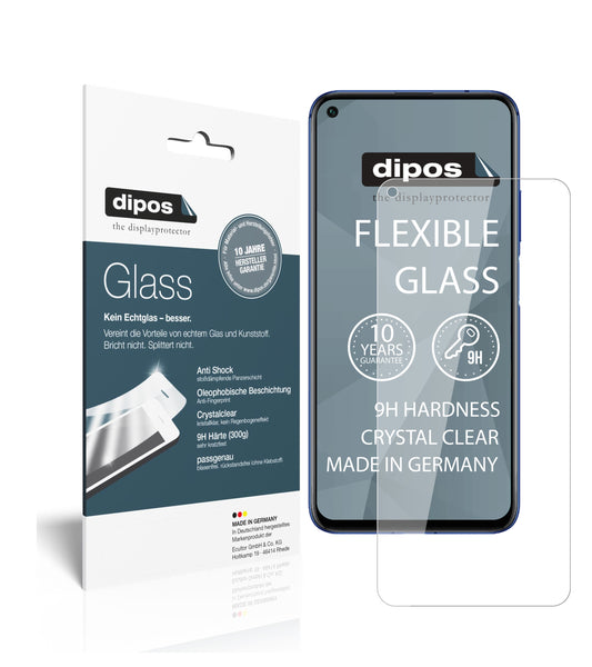 Klare Displayschutzfolie von dipos passend für Honor 20S, 9H kratzfest und blasenfrei montiert