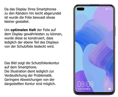 1x Schutzfolie klar für Huawei nova 6 5G Display-Schutzfolie