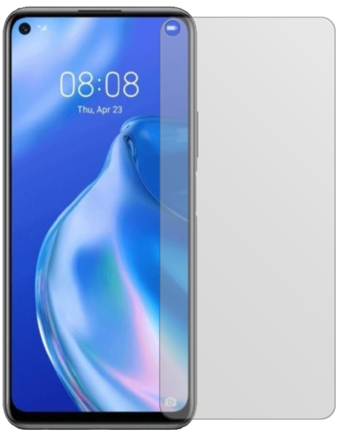 Huaweinova 7 SE mit aufgebrachter dipos Displayschutzfolie, die lästige Fingerabdrücke minimiert