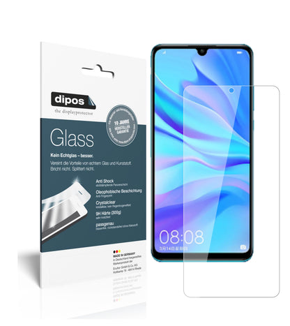 Klare Displayschutzfolie von dipos passend für Huawei P30 Lite New Edition, 9H kratzfest und blasenfrei montiert