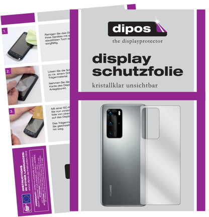 1x Schutzfolie klar für Huawei P40 Rückseite Display-Schutzfolie