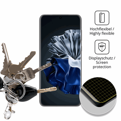 dipos Displayschutz für Huawei P60 Pro, transparente Oberfläche, geringe Dicke und perfekte Passform