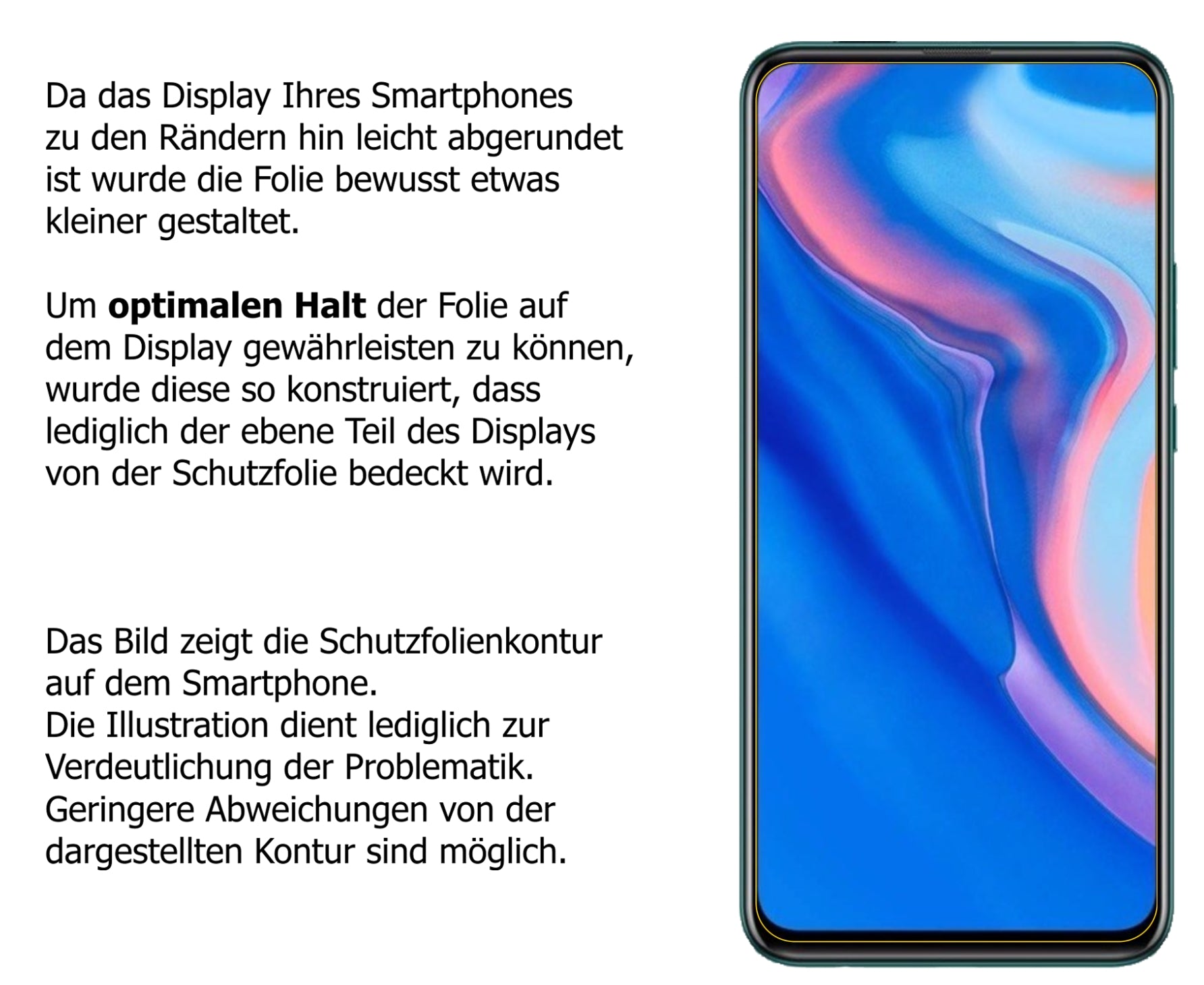 Dünne und klare Folie passend zugeschnitten für Huawei P Smart Pro (2020)