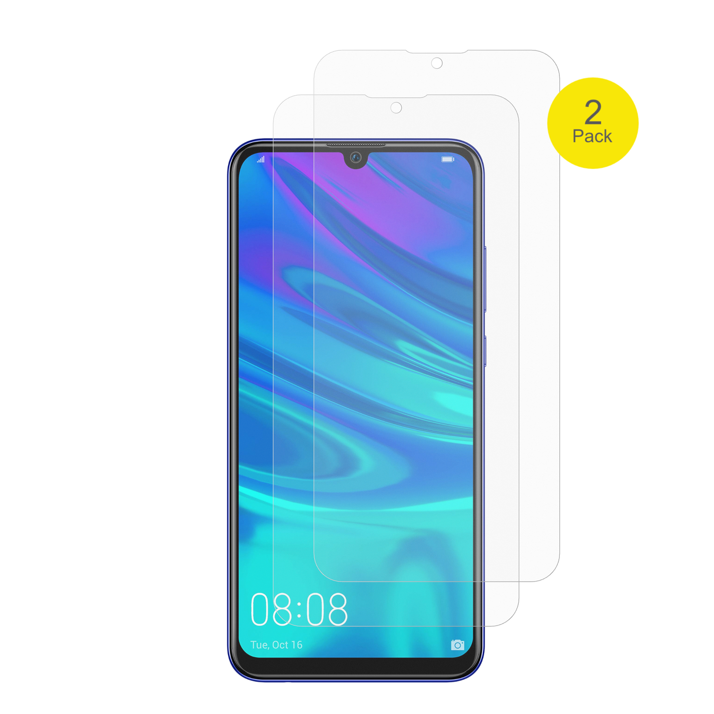 2x Full Cover Schutzfolie matt für Huawei P Smart Pro 2019