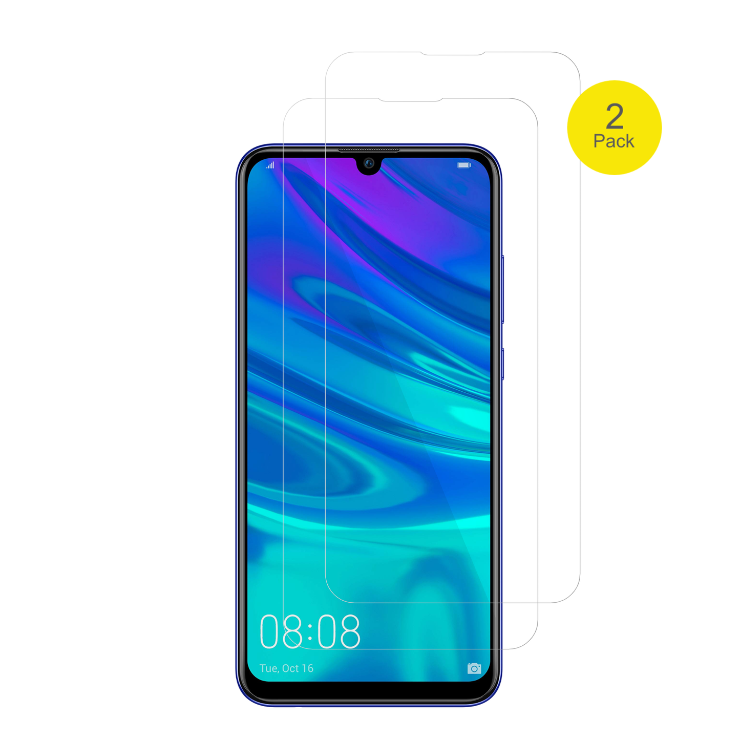 2x 3D Full Cover Schutzfolie für Huawei P Smart Pro 2019