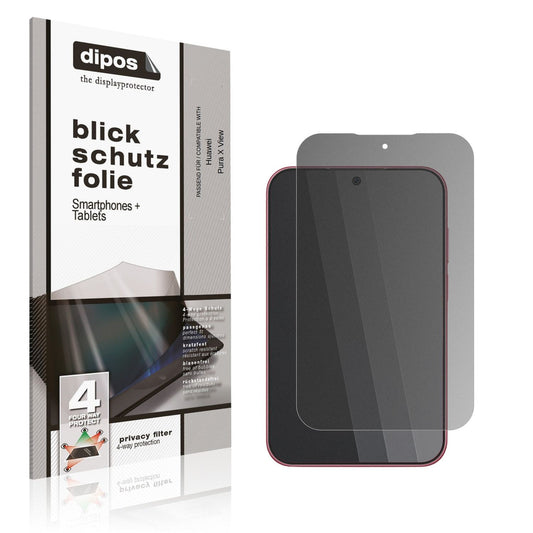 Blickschutzfolie für Huawei Pura X View matt Schutzfolie Privacy