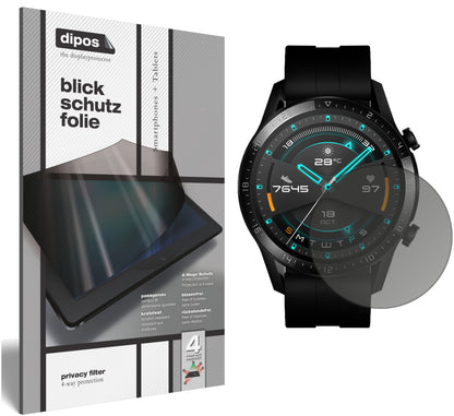 Blickschutzfolie für Huawei Watch GT 2 (46mm) matt Schutzfolie Privacy