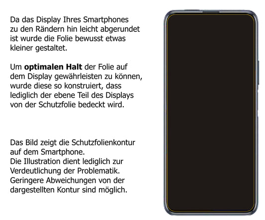dipos Displayschutz für Huawei Y9a, mattierte Oberfläche, robuste Festigkeit und perfekte Passform