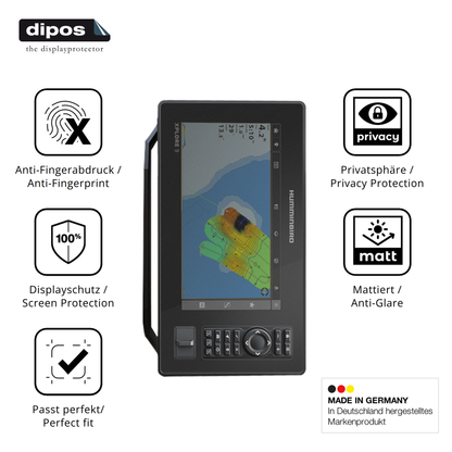 Privatsphäre-Schutz durch Sichtschutz-Folie passend zugeschnitten für Humminbird Xplore 9