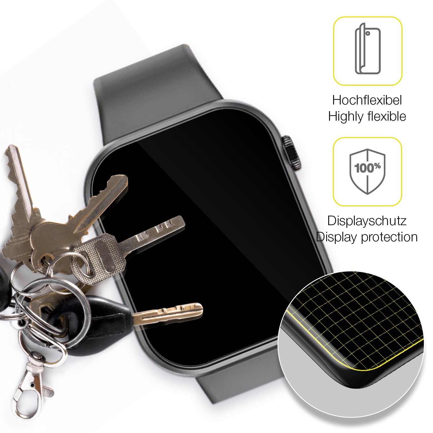 dipos Displayschutz für Hwagol G28, transparente Oberfläche, geringe Dicke und perfekte Passform