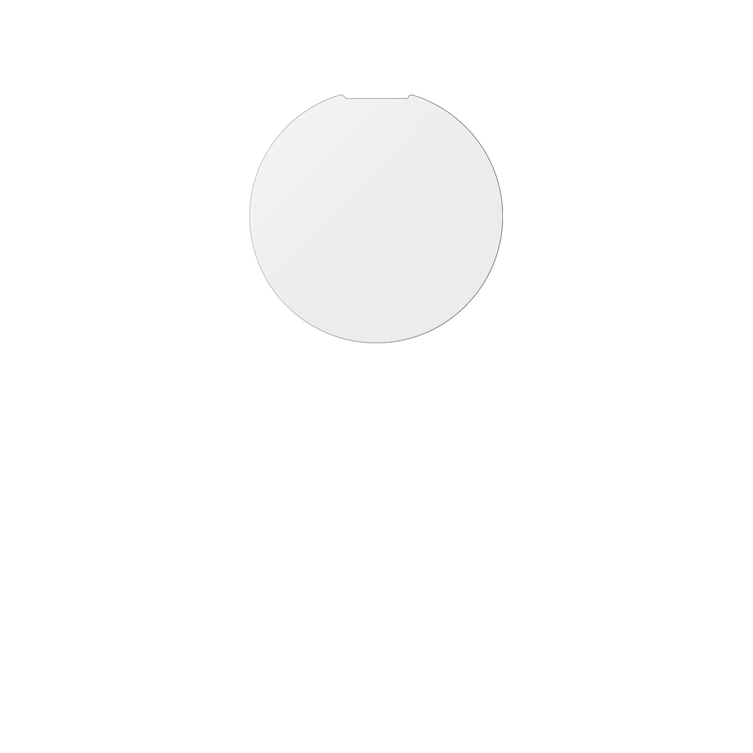 dipos Displayschutz für I Kall K59 Circle, mattierte Oberfläche, geringe Dicke und perfekte Passform