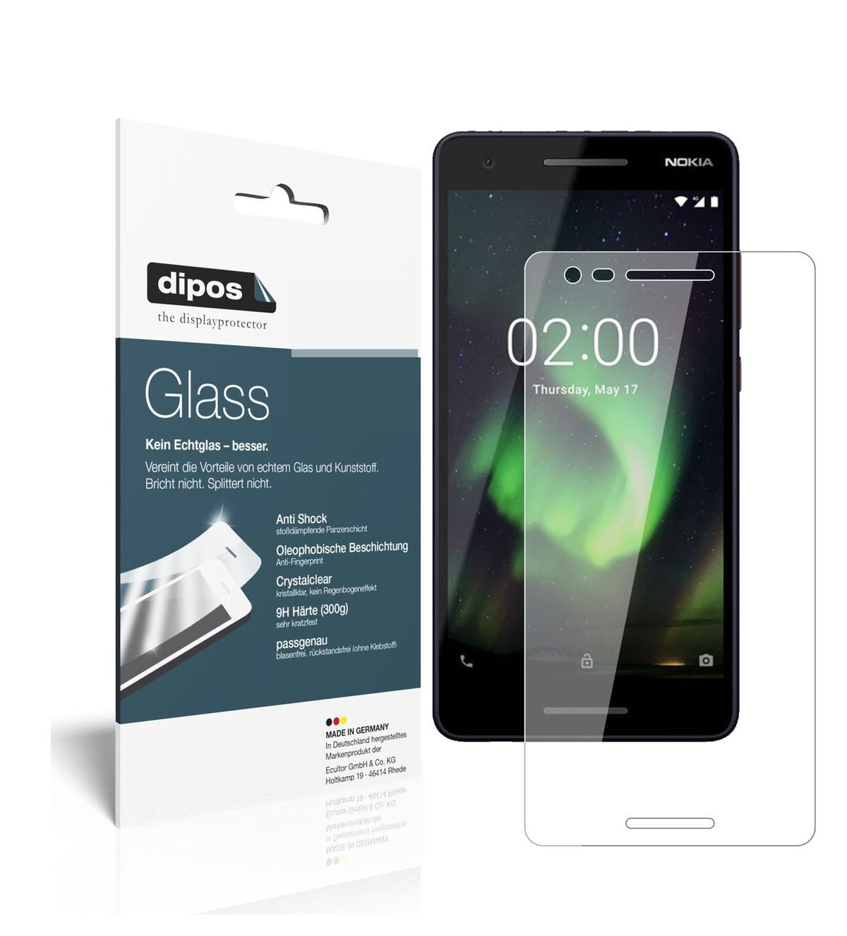 1x 9H Schutzfolie für Nokia 46024 Panzerfolie