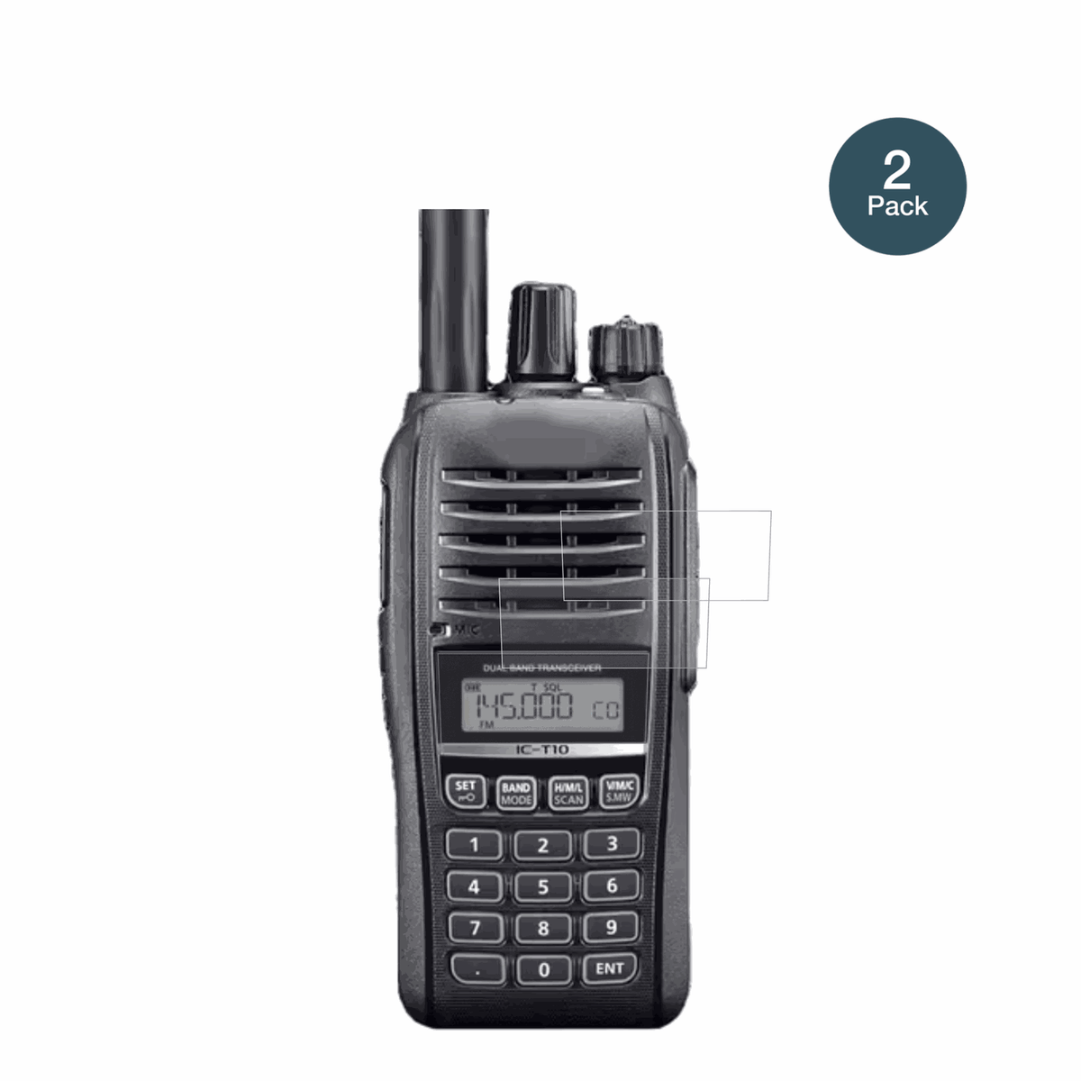 2x 9H Schutzfolie matt für Icom IC-T10 Panzerfolie