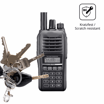 2x 9H Schutzfolie matt für Icom IC-T10 Panzerfolie