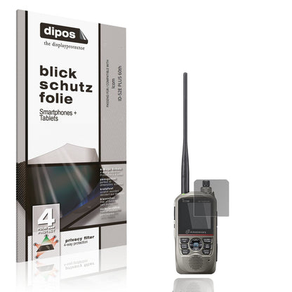 Blickschutzfolie für Icom ID-52E PLUS 60th matt Schutzfolie Privacy