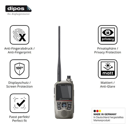 Blickschutzfolie für Icom ID-52E PLUS 60th matt Schutzfolie Privacy