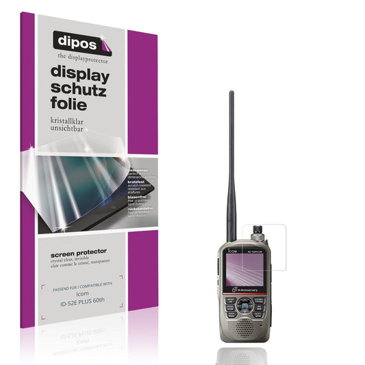 4x Schutzfolie klar für Icom ID-52E PLUS 60th Display-Schutzfolie