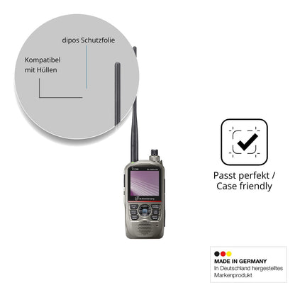 4x Schutzfolie klar für Icom ID-52E PLUS 60th Display-Schutzfolie