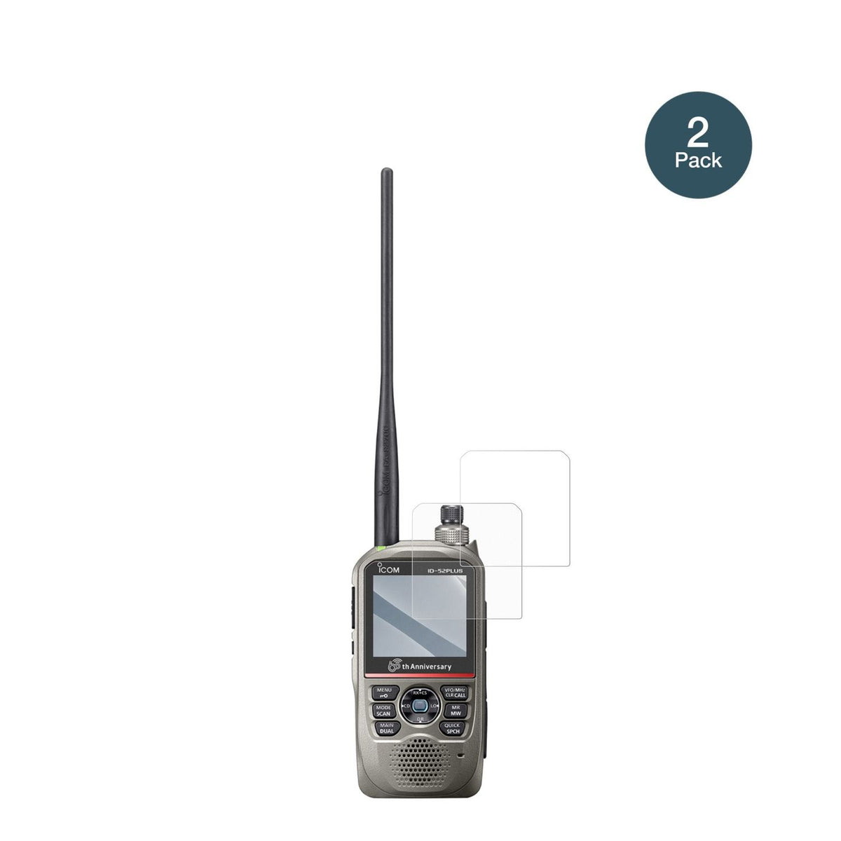 2x 9H Schutzfolie matt für Icom ID-52E PLUS 60th Panzerfolie