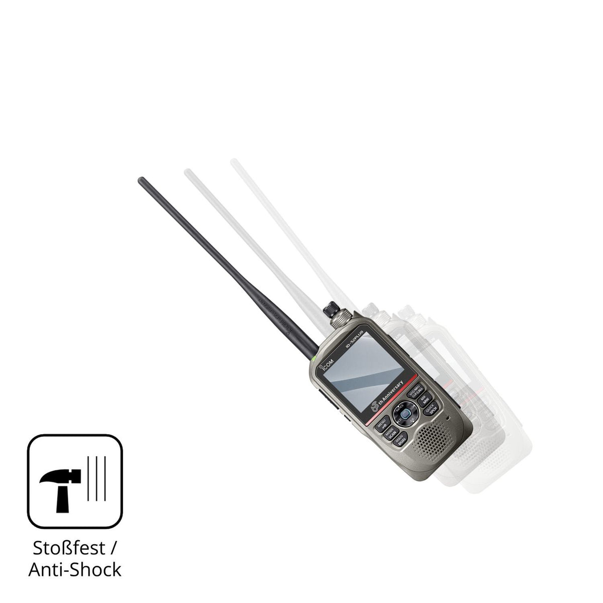 2x 9H Schutzfolie matt für Icom ID-52E PLUS 60th Panzerfolie