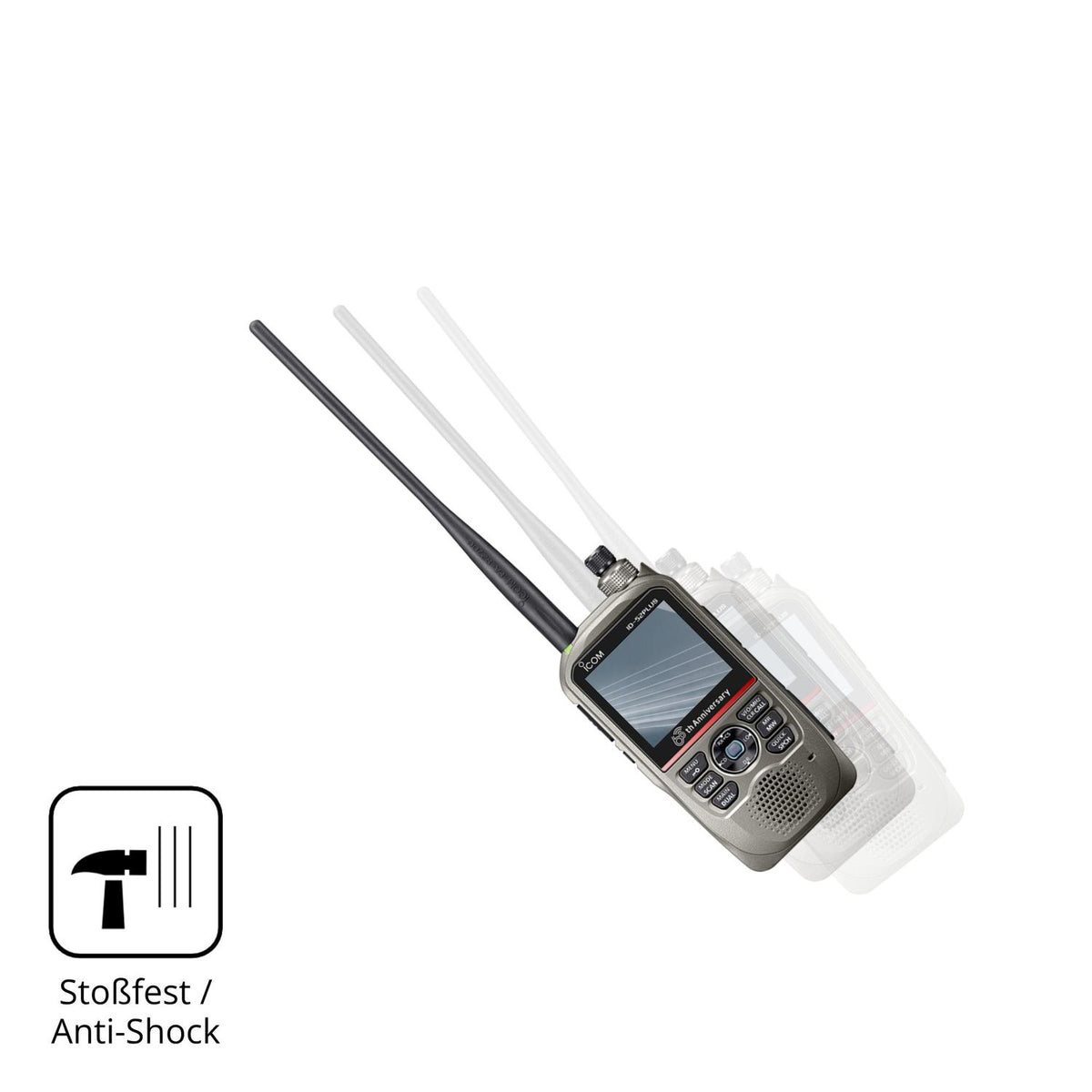 2x 9H Schutzfolie für Icom ID-52E PLUS 60th Panzerfolie