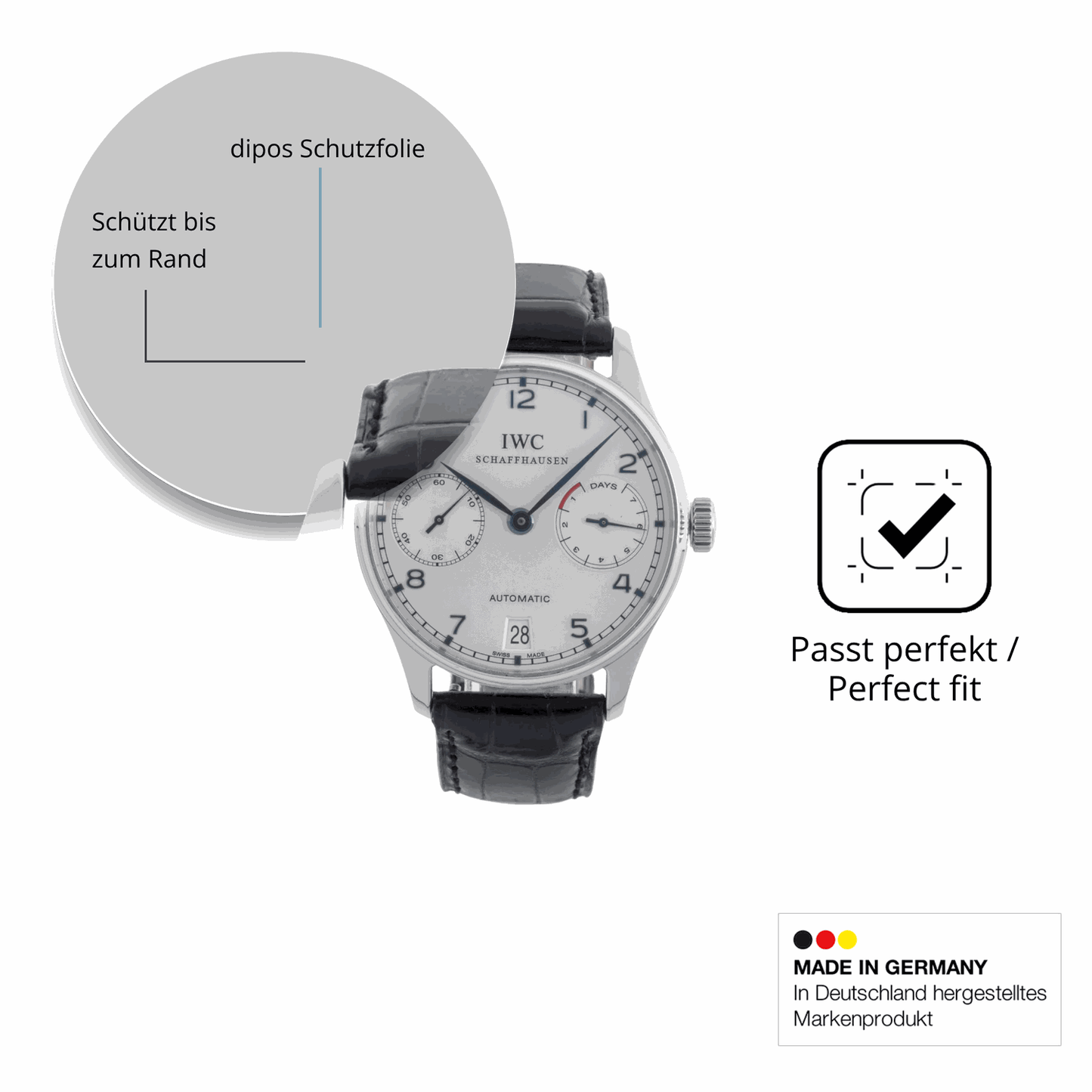 Besonders flexibler Displayschutz mit Anti-Shock-Schicht im Materialmix